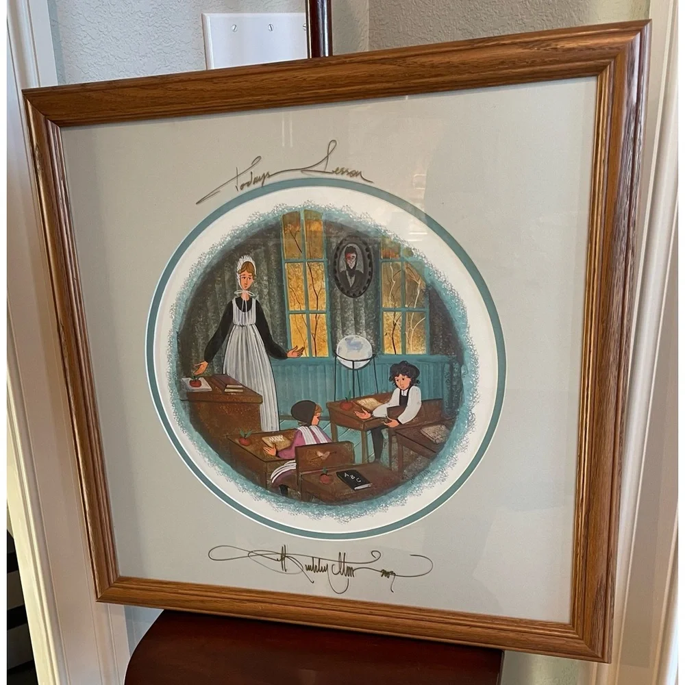 P. Buckley Moss Signed and Numbered Framed Lithograph - Picture 3 of 10